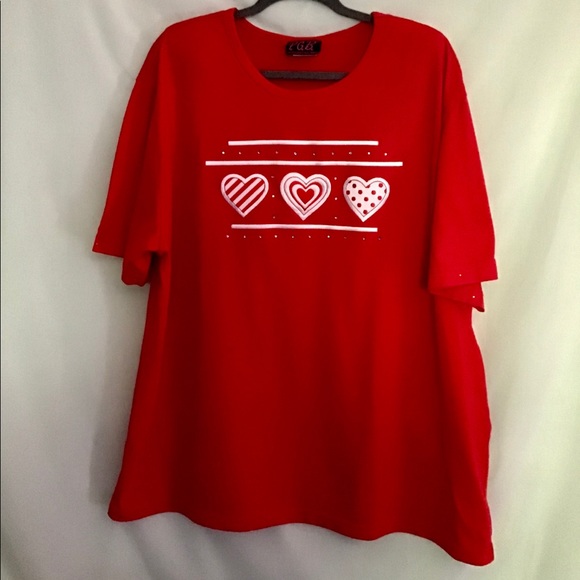 ❣️for your Valentine, Tee heavy duty Embroidered, scattered rhinestone - Picture 3 of 11